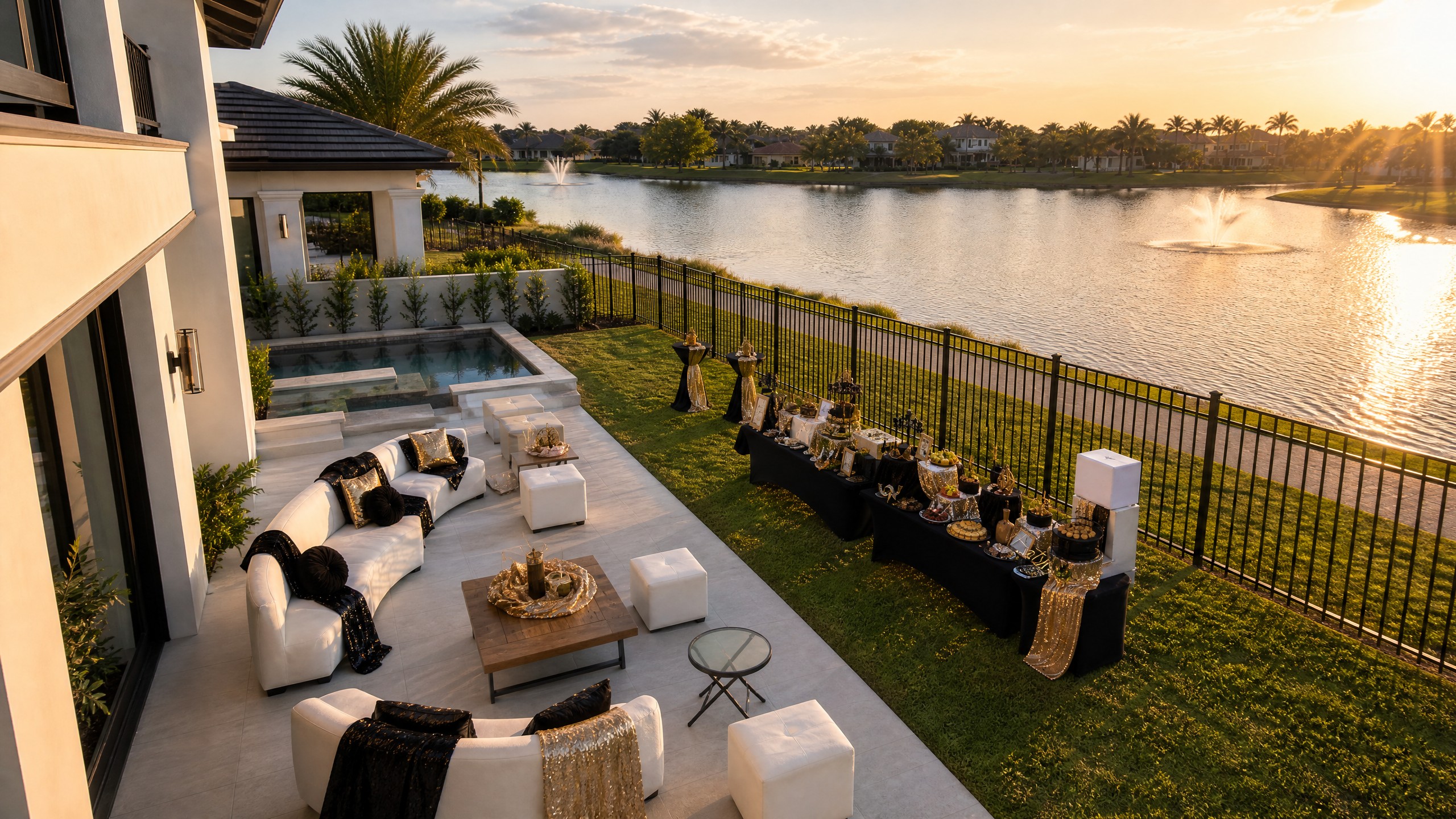 Event photo from Lakeside Dinner Party by Poppin Social: 02 Elevated Patio Overlook.