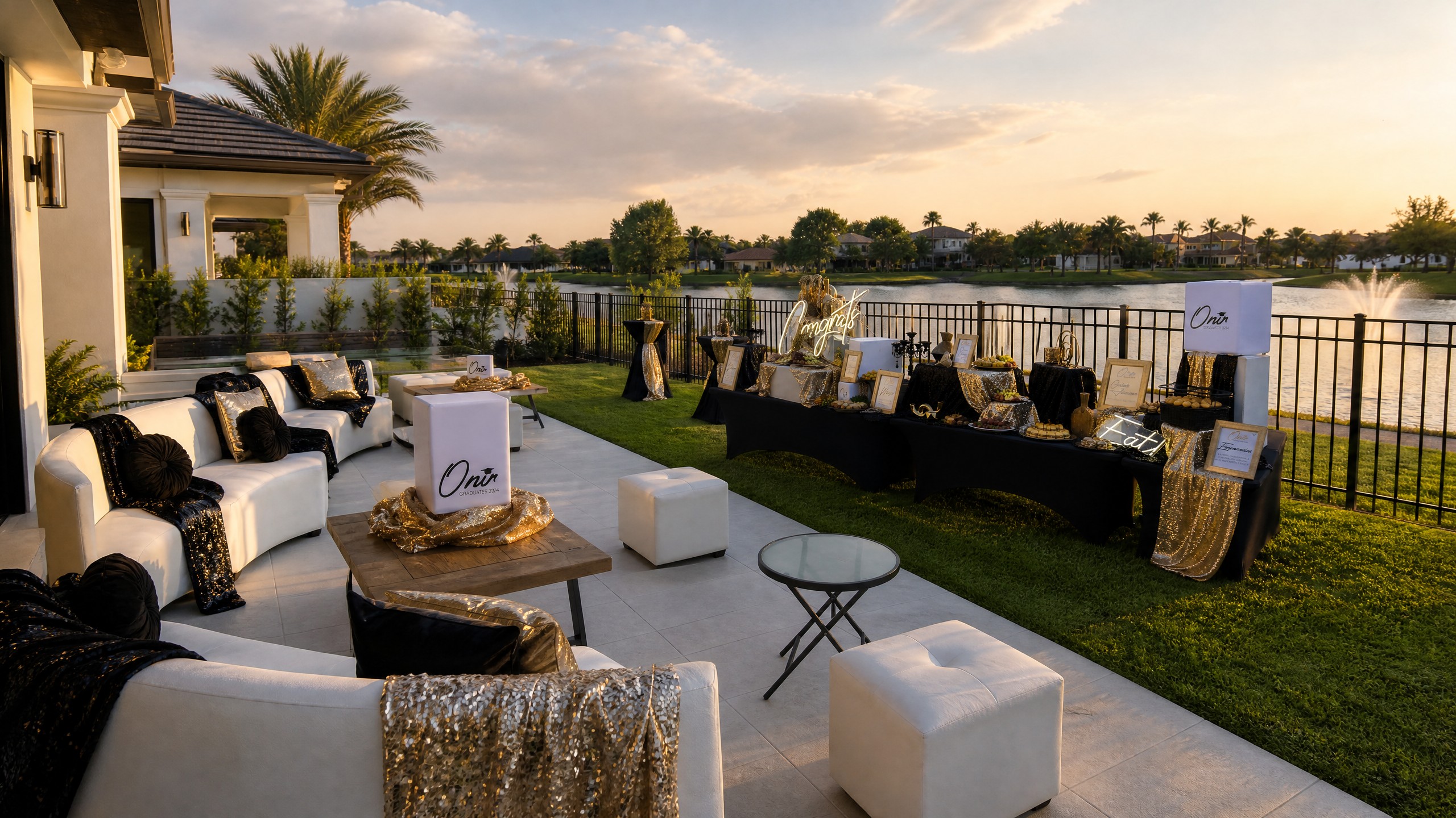 Event photo from Lakeside Dinner Party by Poppin Social: 01 Backyard Arrival Hero.