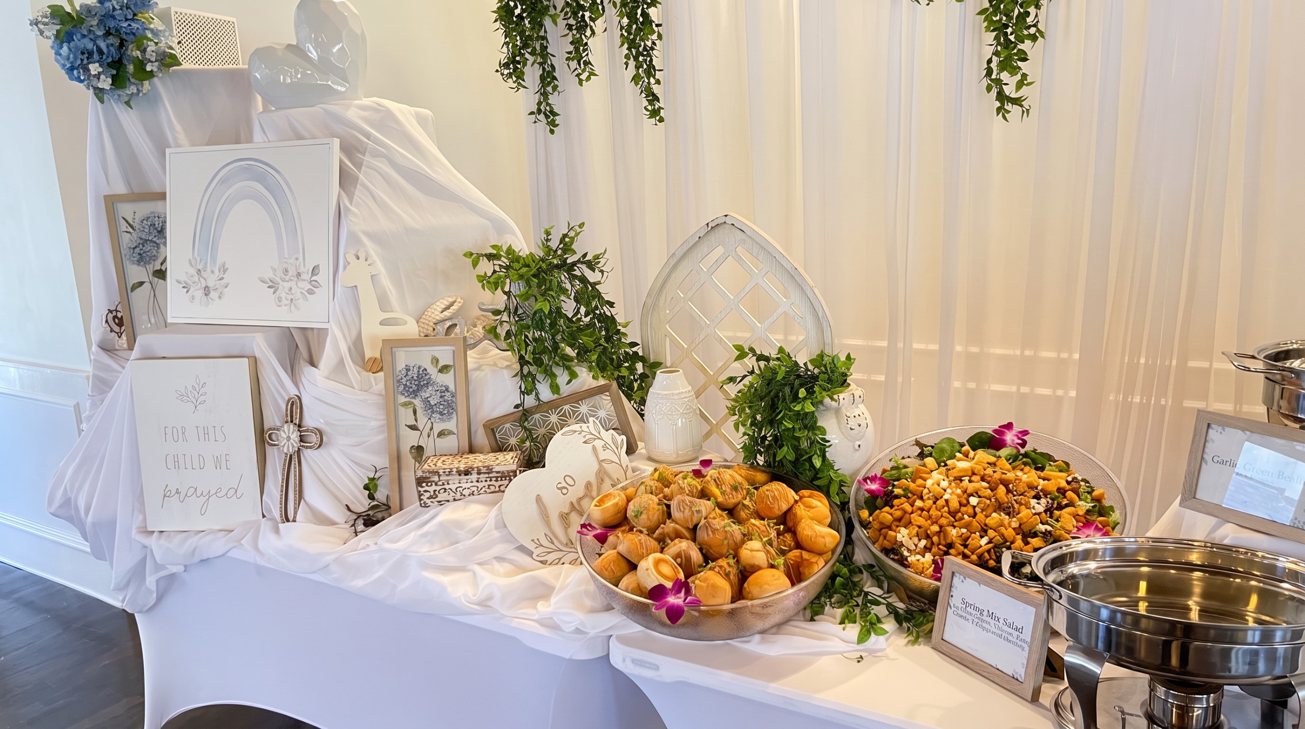 Event photo from Blue & White Garden Dinner by Poppin Social.