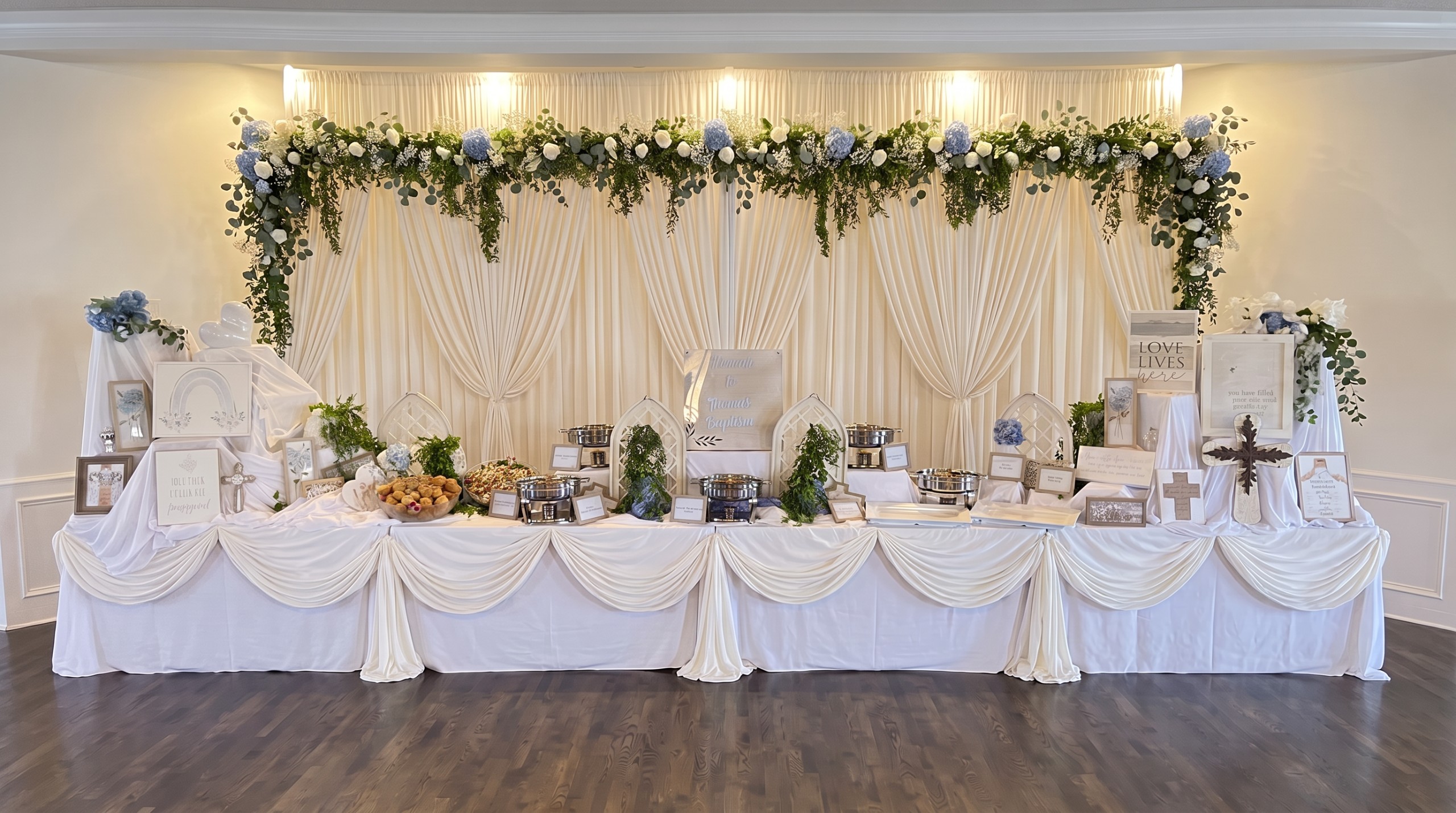 Blue & White Garden Dinner by Poppin Social