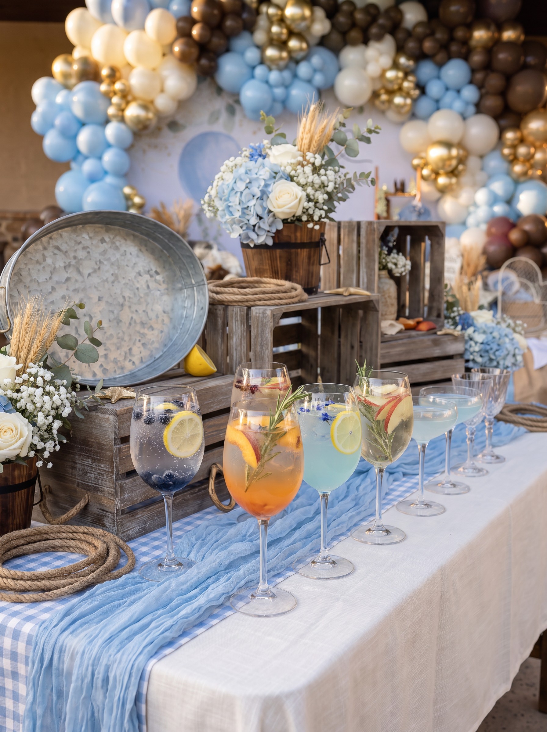 Event photo from Oh Baby! Country Western Baby Shower by Poppin Social: MOCKTAIL 01 Country Western Glassware Hero.