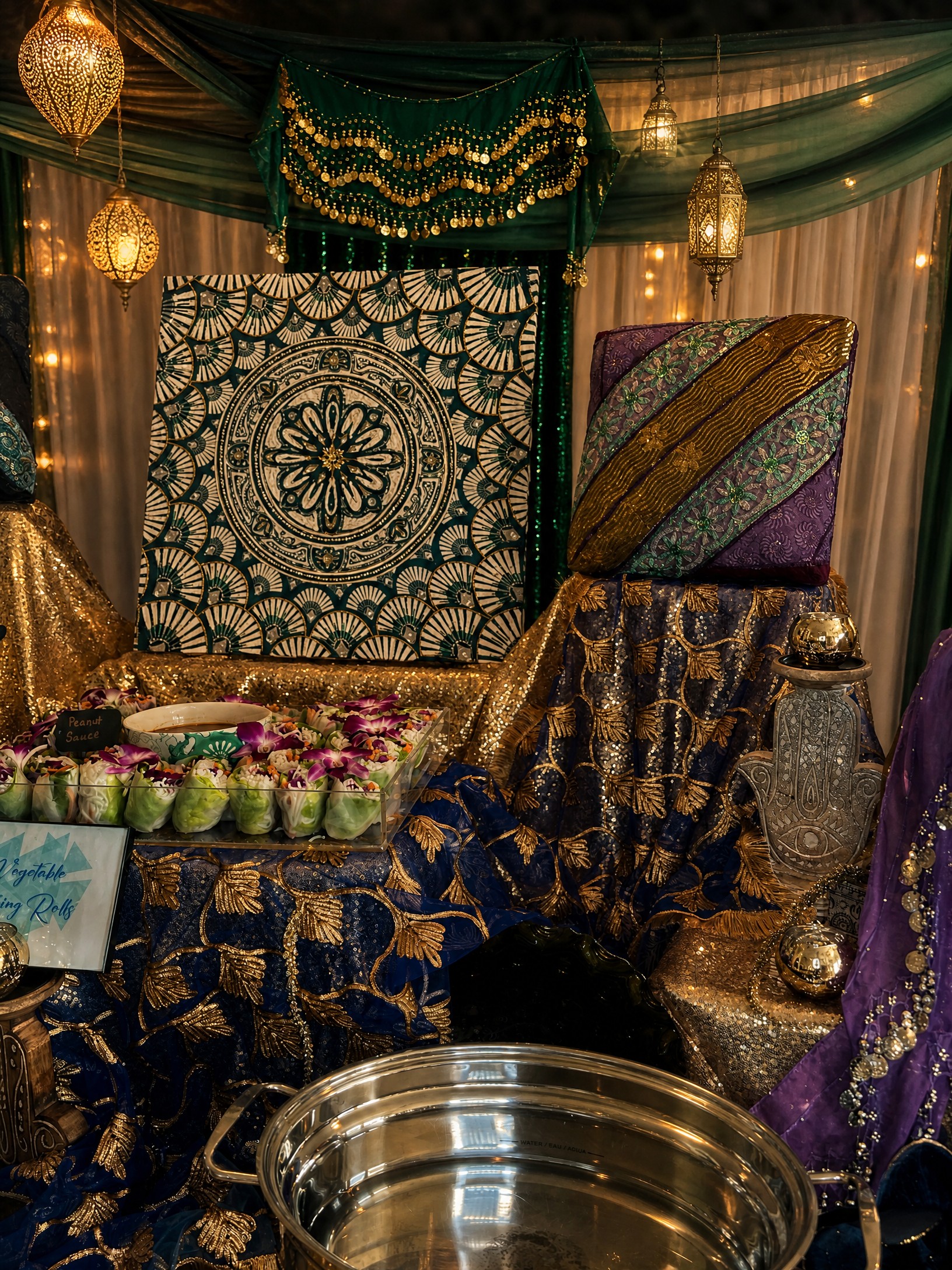 Event photo from Indian-Inspired Engagement Party by Poppin Social: 16 Eclectic Engagement.