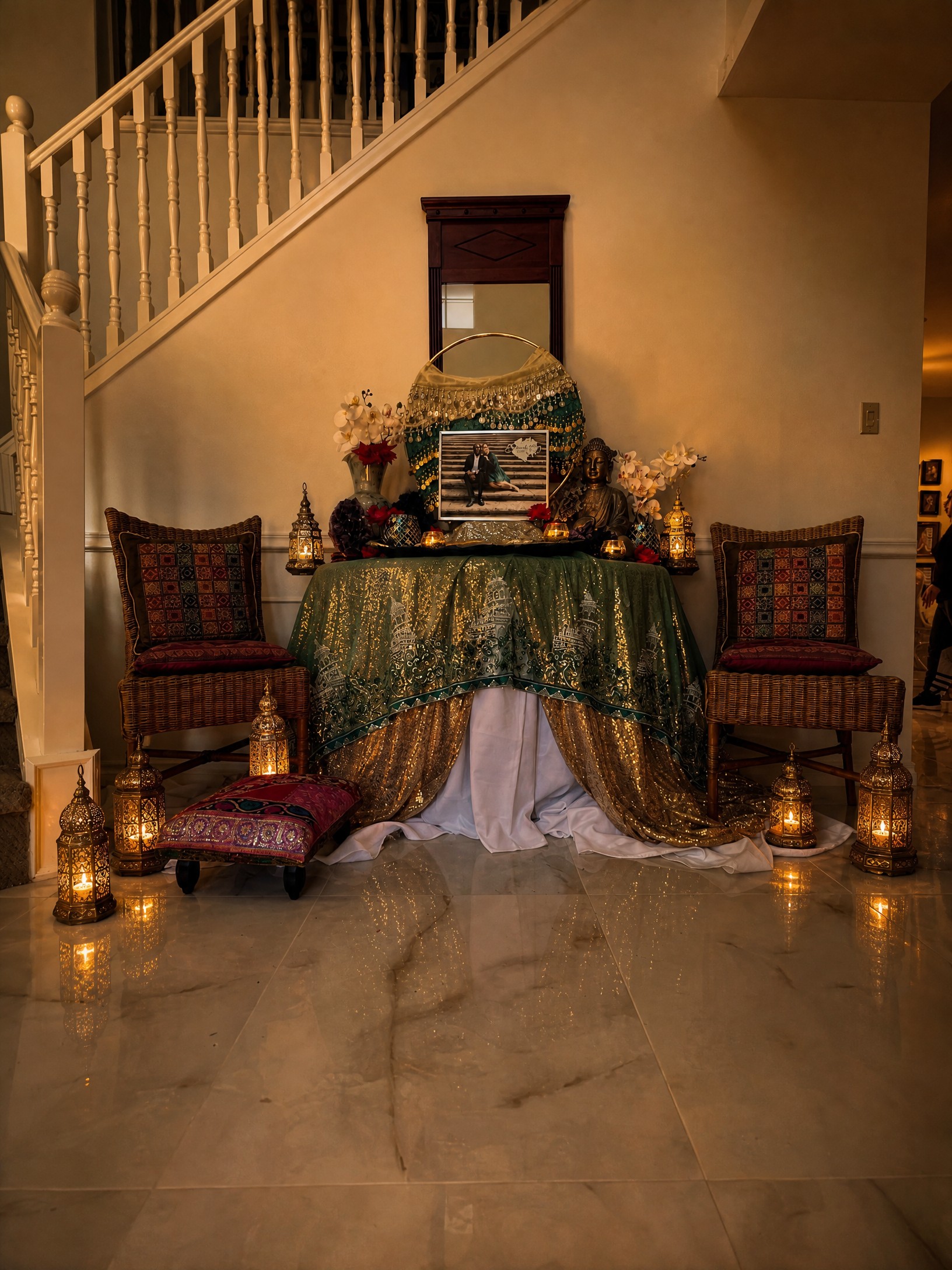 Event photo from Indian-Inspired Engagement Party by Poppin Social: 05 Eclectic Engagement.