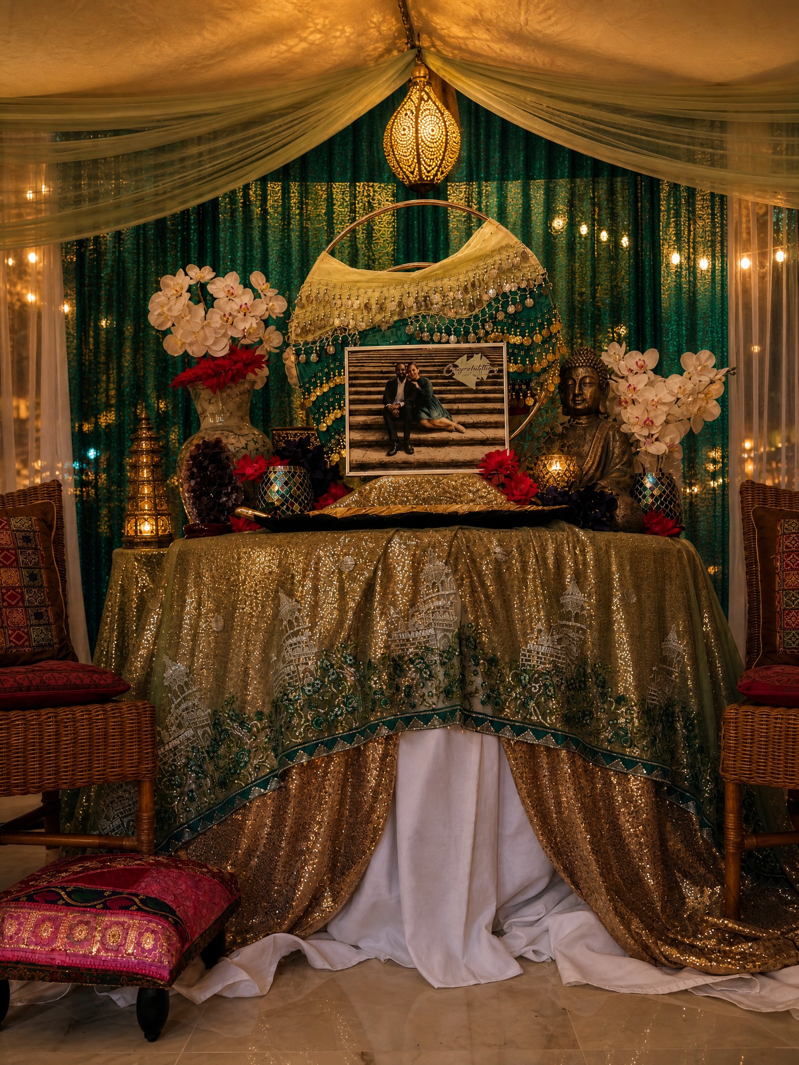Event photo from Indian-Inspired Engagement Party by Poppin Social: 03 Eclectic Engagement.
