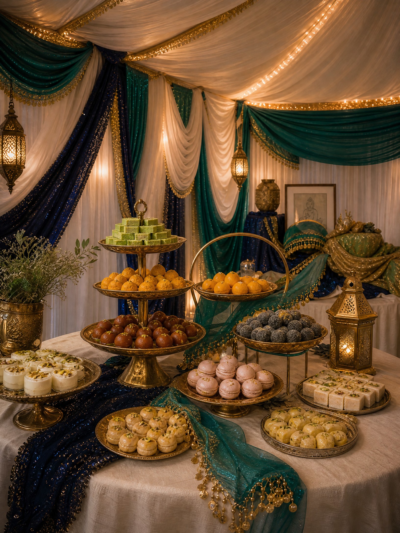 Event photo from Indian-Inspired Engagement Party by Poppin Social: DESSERT 01 Indian Asian Sweets Hero.