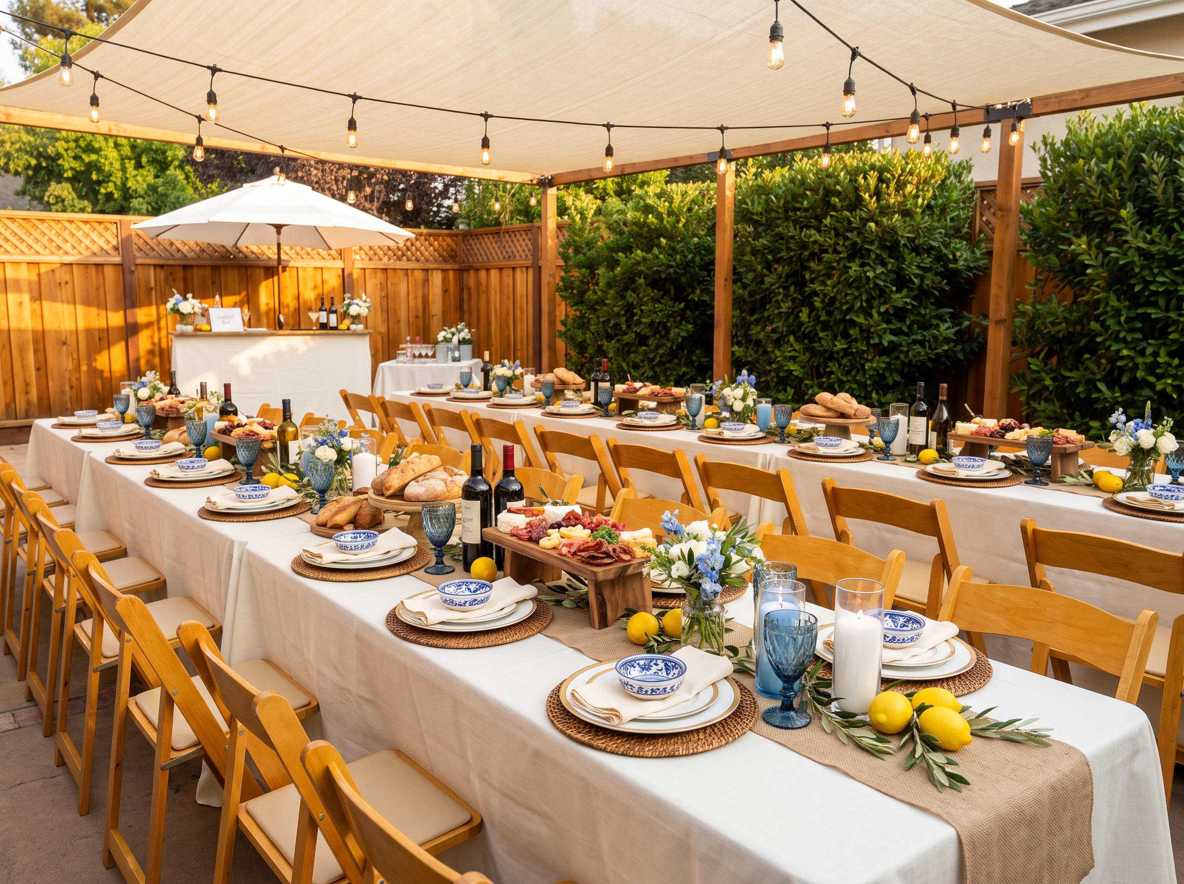 Italian-Inspired Backyard Dinner Party by Poppin Social