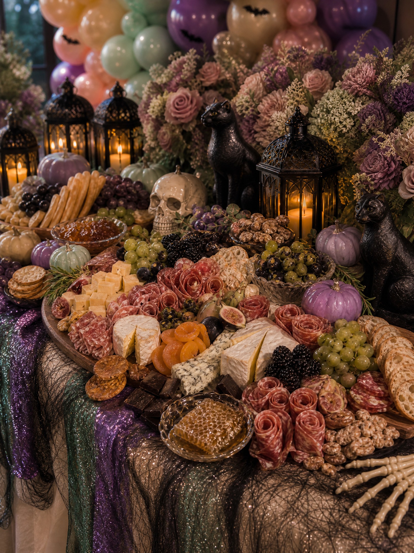 Event photo from A Little Boo Is Due Baby Shower by Poppin Social: CHARCUTERIE 02 Halloween Charcuterie Detail.
