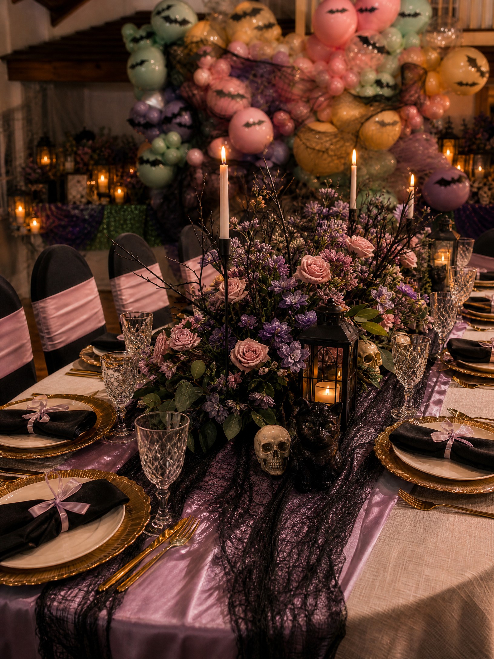 Event photo from A Little Boo Is Due Baby Shower by Poppin Social: TABLE 03 Halloween Place Setting Detail.