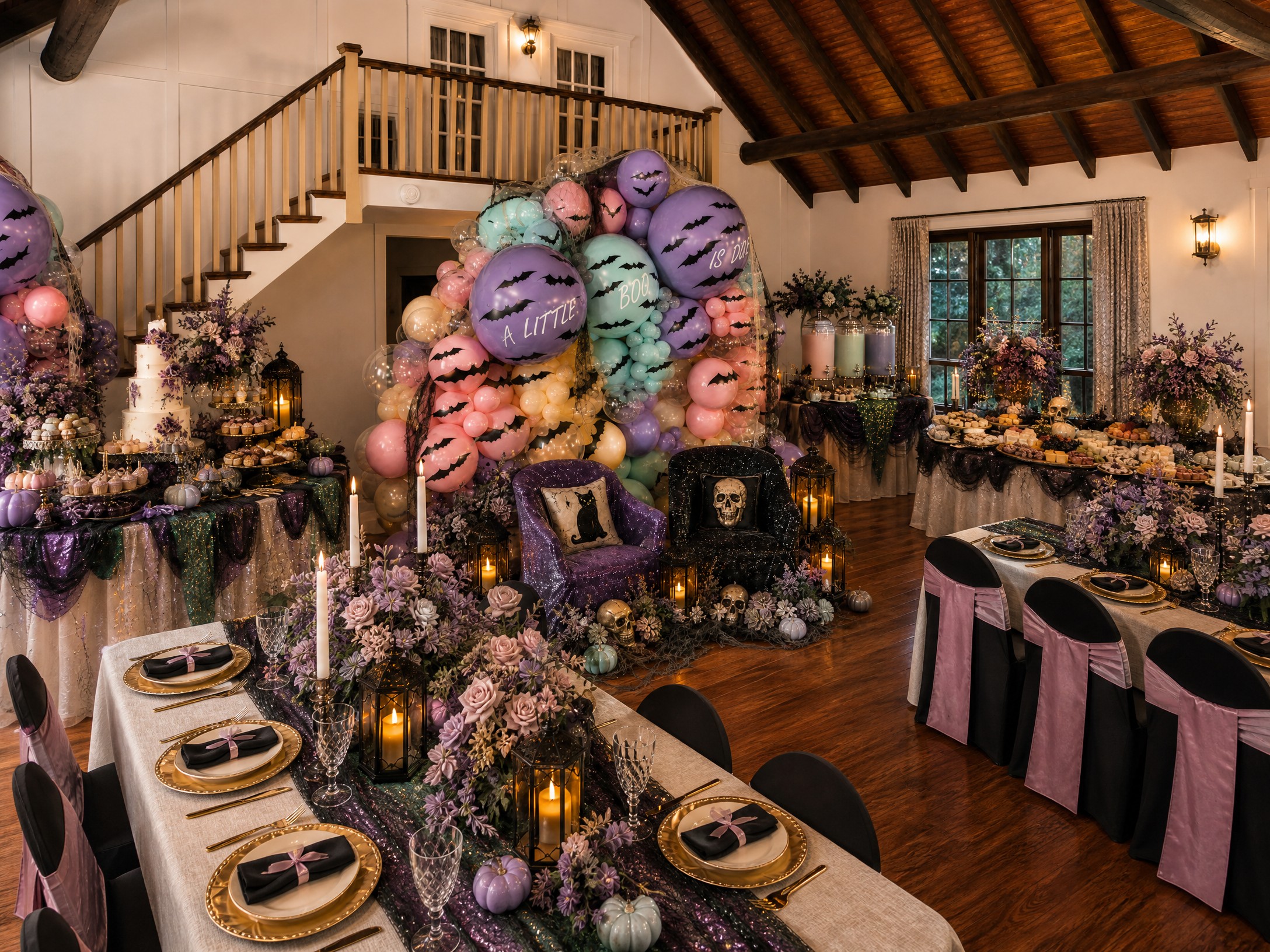 Event photo from A Little Boo Is Due Baby Shower by Poppin Social: 02 Halloween Side Diagonal.