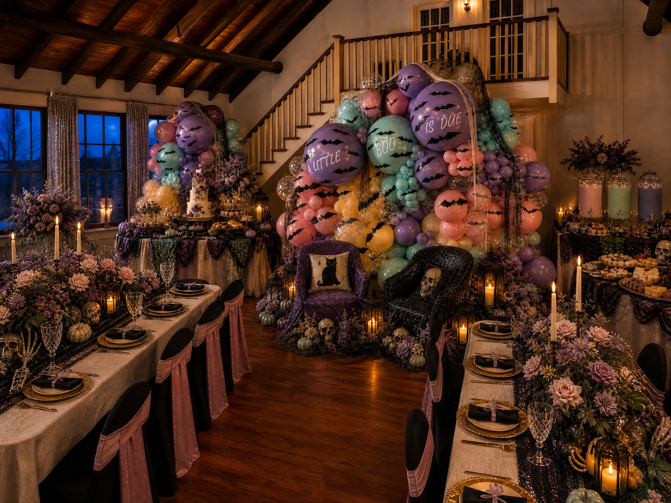 Event photo from A Little Boo Is Due Baby Shower by Poppin Social: 05 Halloween Twilight Window.