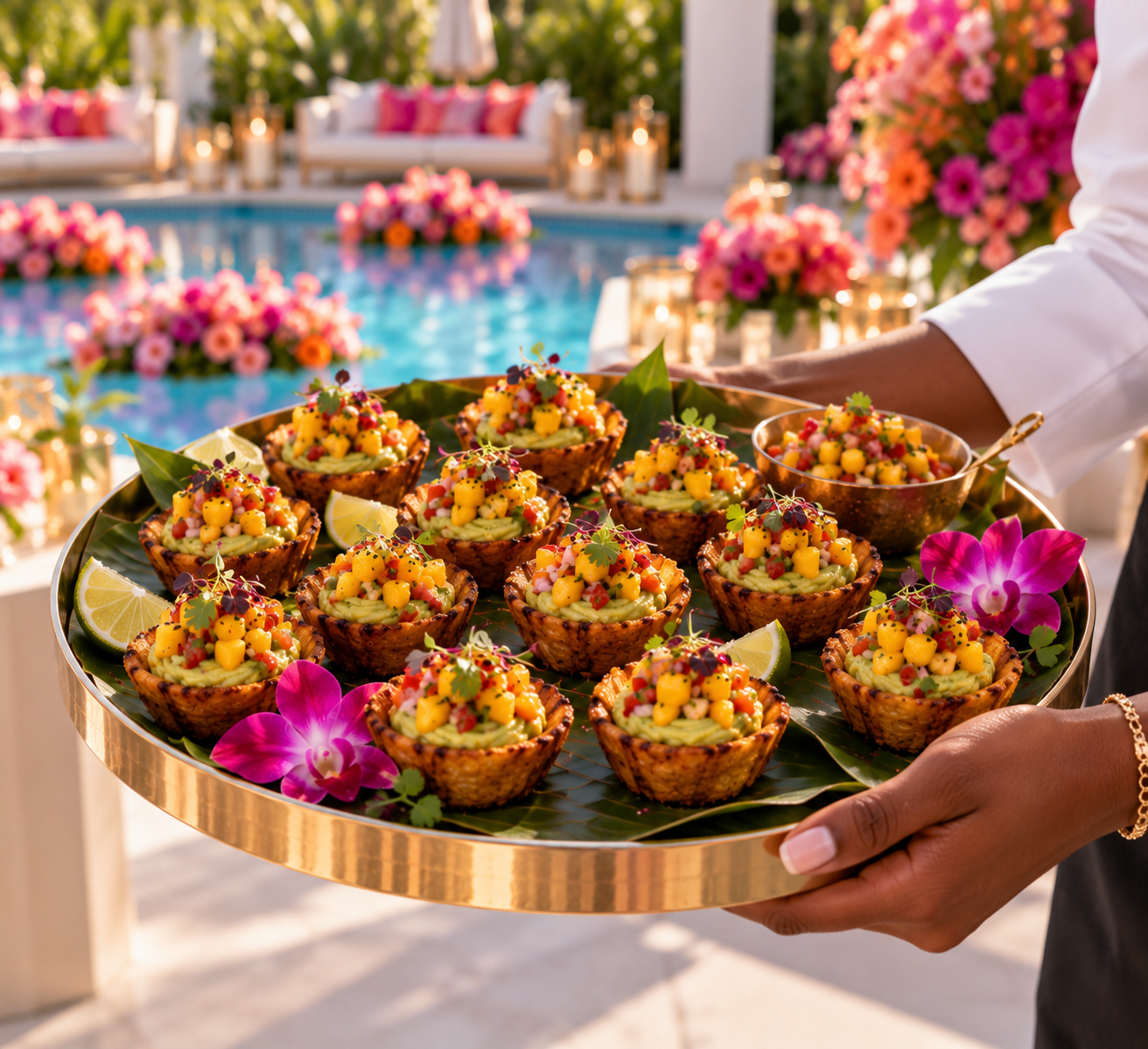 Event photo from Tropical Cocktail Dinner Party by Poppin Social.