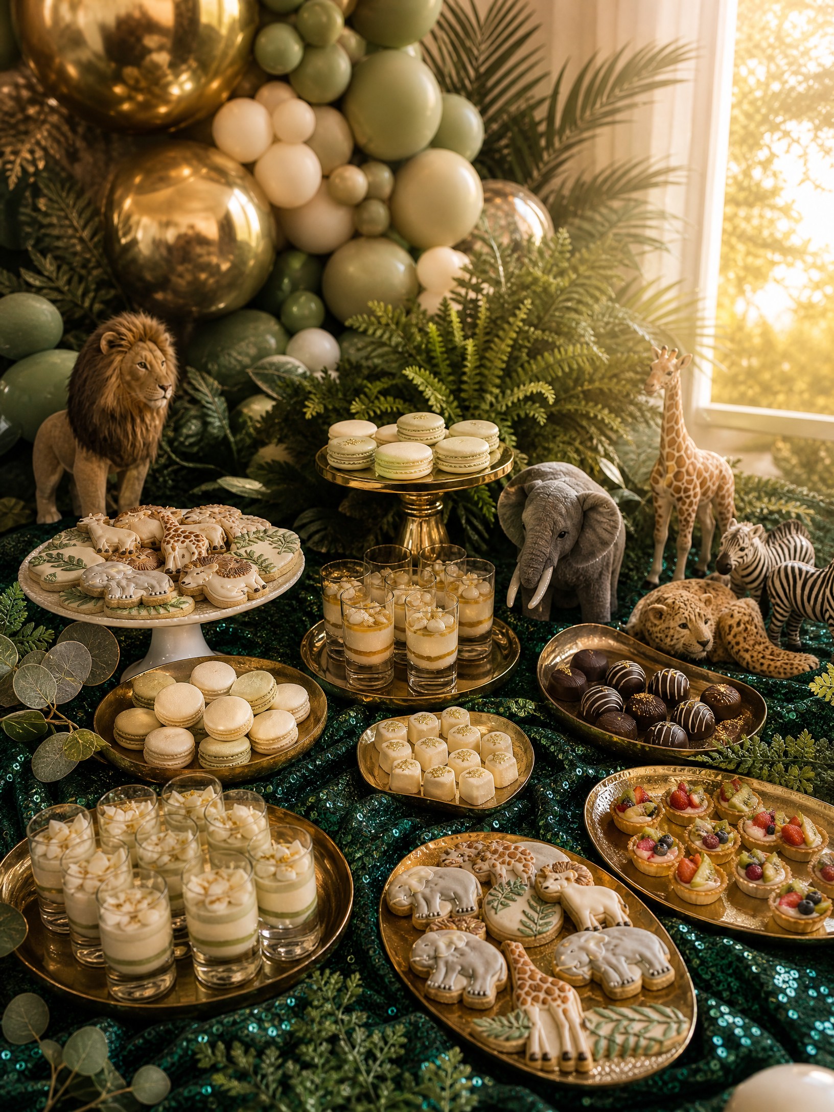 Event photo from Wildly Loved Twin Baby Shower by Poppin Social: DESSERT 05 Safari Cake Free.